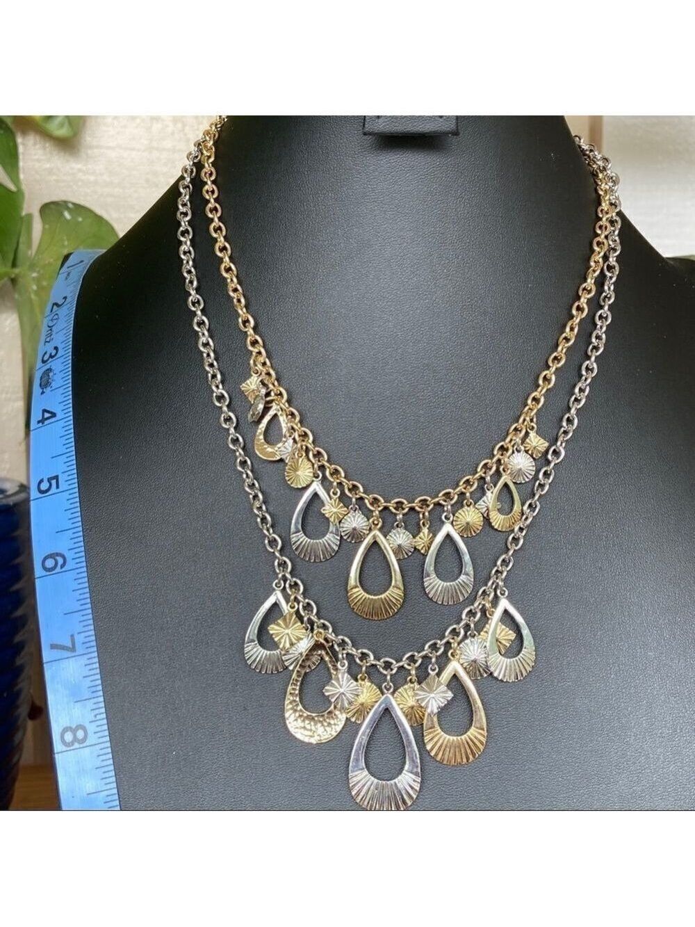 Ballet Chunky Statement Necklace Silver & Gold